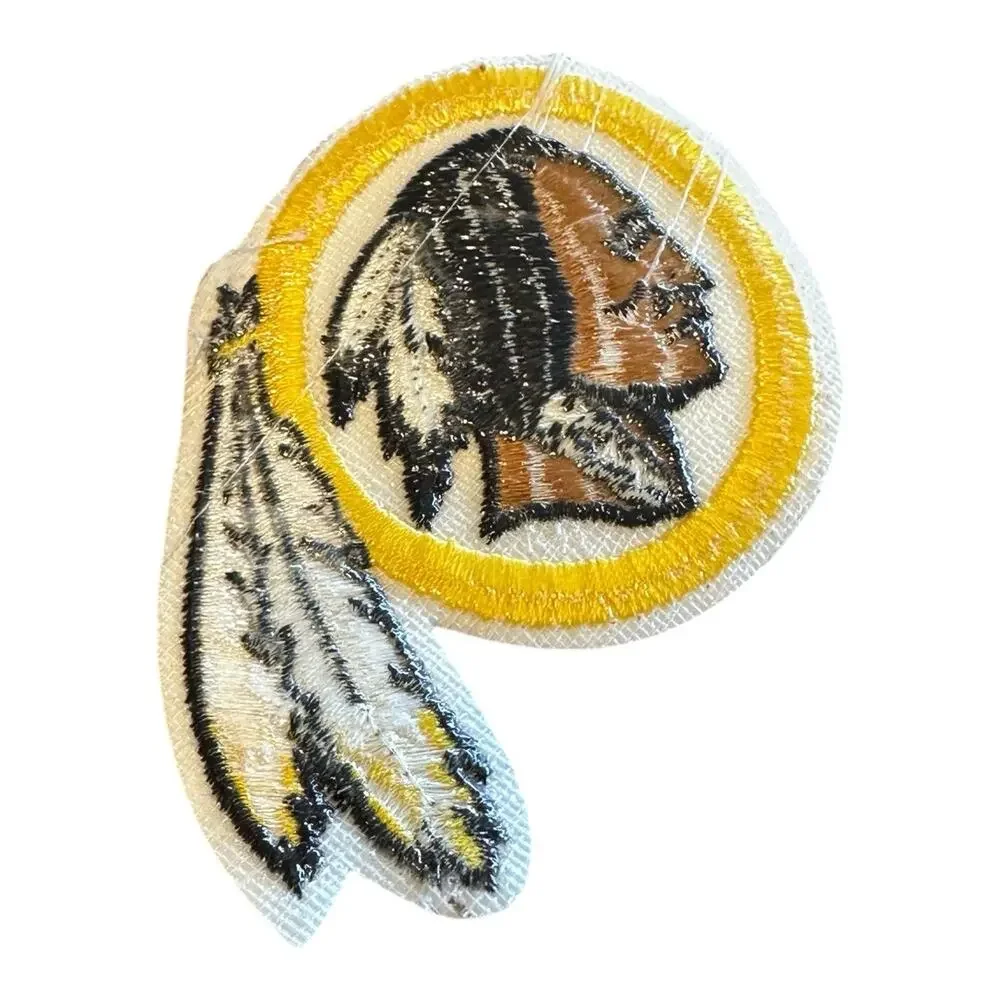 Vintage Washington Redskins Foam Koozie & Embroidered Patch 1990s Rare